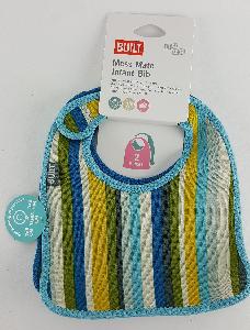 MESS MATE BABY BIB BLUE STRIP